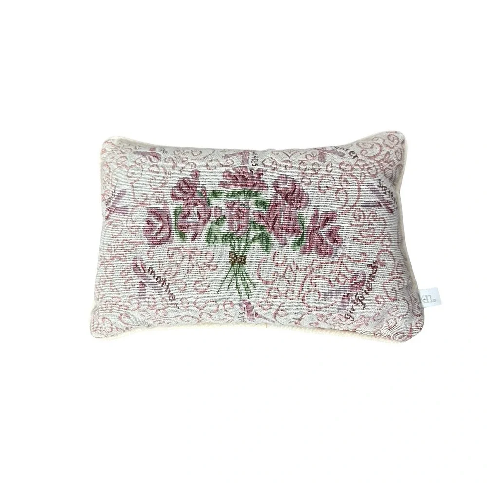 Mothers‎ Day womens needlepoint pillow roses floral girlfriend, mother sister
